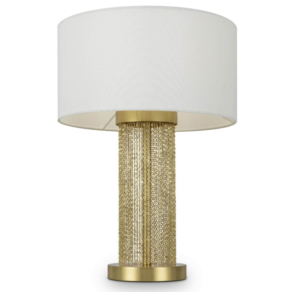 Lampa stołowa Impressive MOD151TL-01G do salonu biała złota