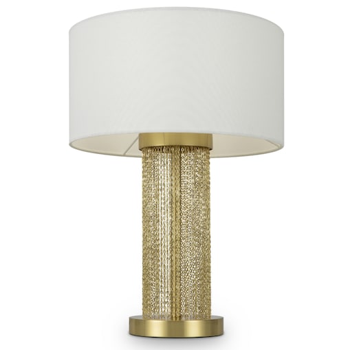 Lampa stołowa Impressive MOD151TL-01G do salonu biała złota