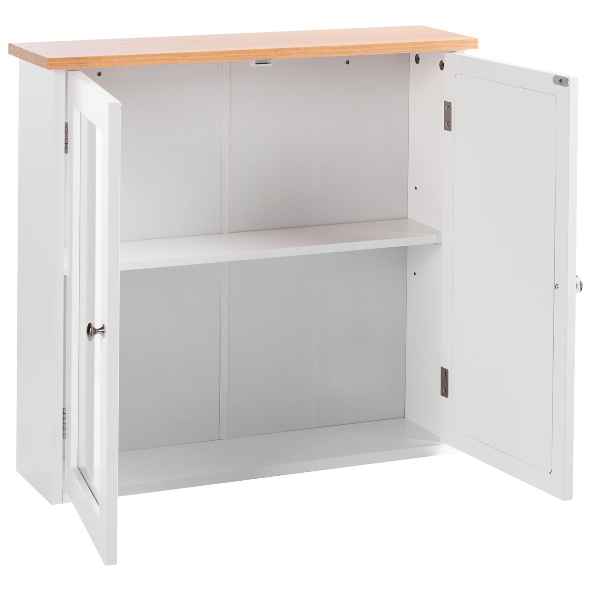 Szafka łazienkowa wisząca z lustrem ALAMOS 65 cm 60 cm Biały