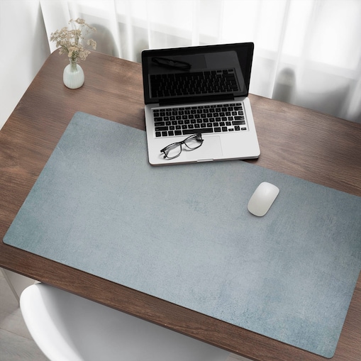 Turkusowa mata na biurko Subtelna tekstura tła, 120x60 cm