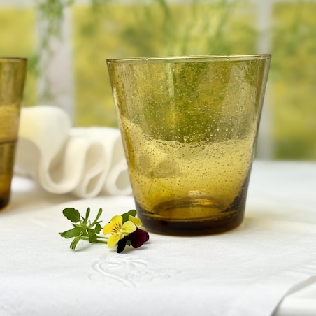 VILLA ITALIA Szklanka bursztynowa 300 ml AMBER