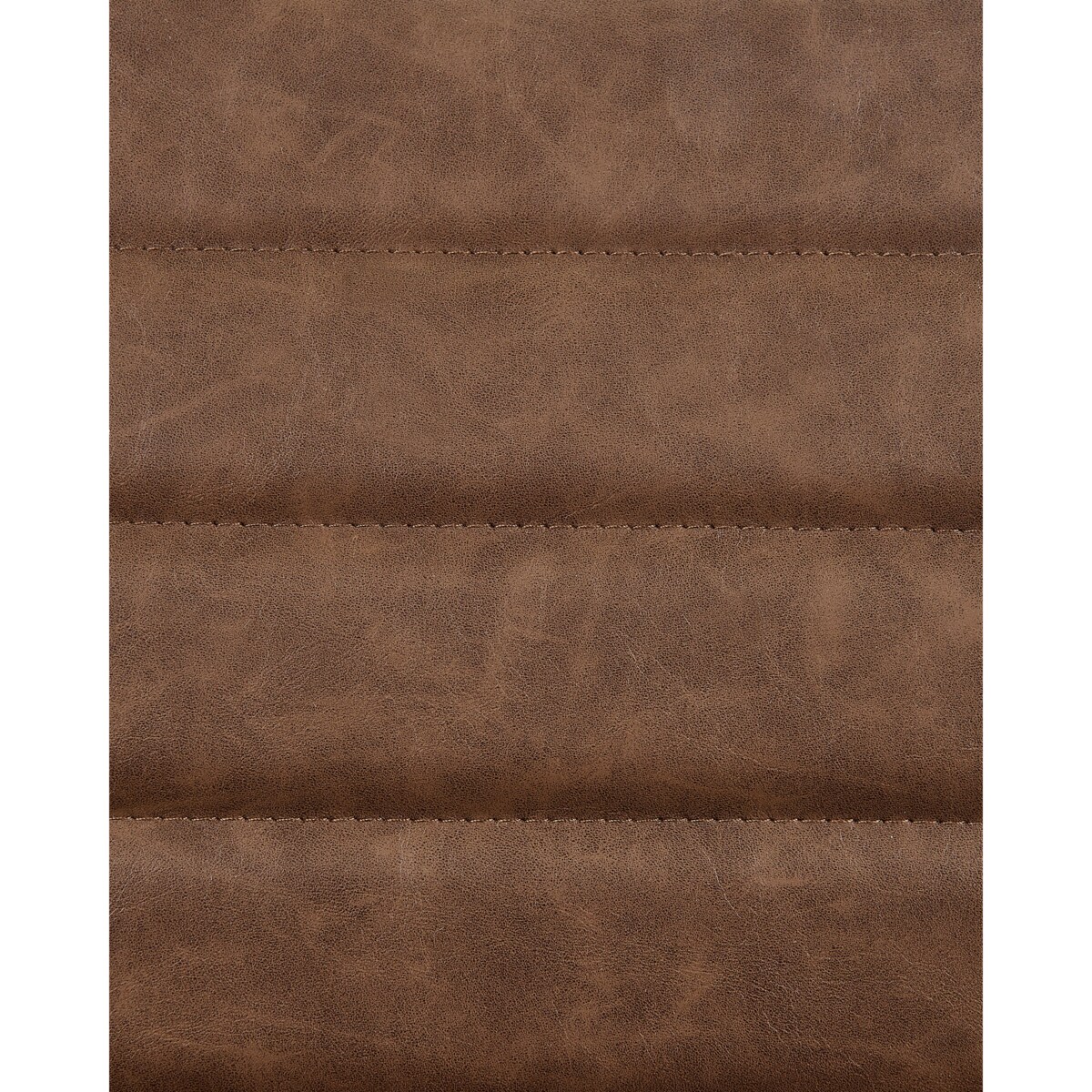 Krzesło konsolowe Zestaw 2 Skóra ekologiczna Brązowy BUFORD