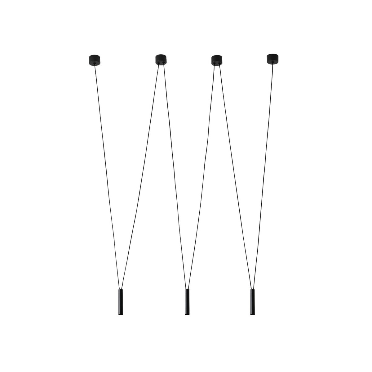 Loftowa LAMPA wisząca Viva III Nero Orlicki Design metalowa OPRAWA tuby zwis czarny