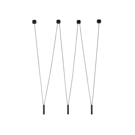 Loftowa LAMPA wisząca Viva III Nero Orlicki Design metalowa OPRAWA tuby zwis czarny