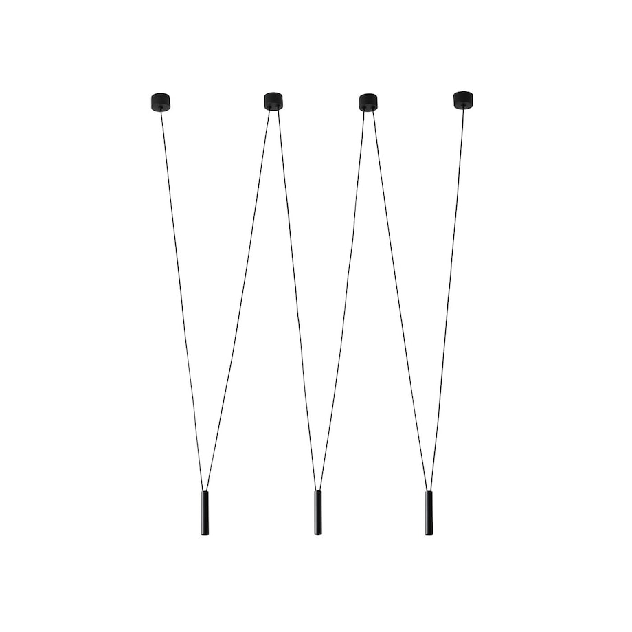 Loftowa LAMPA wisząca Viva III Nero Orlicki Design metalowa OPRAWA tuby zwis czarny