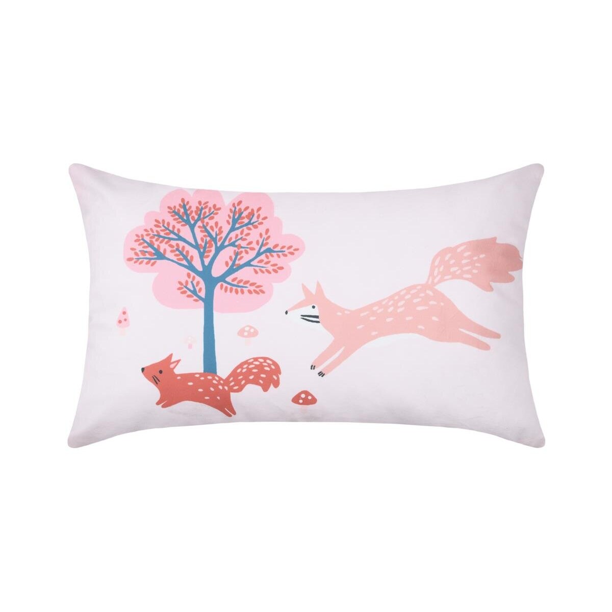 Poduszka dekoracyjna do pokoju dziecka CYRIELLE, różowa, 30 x 50 cm