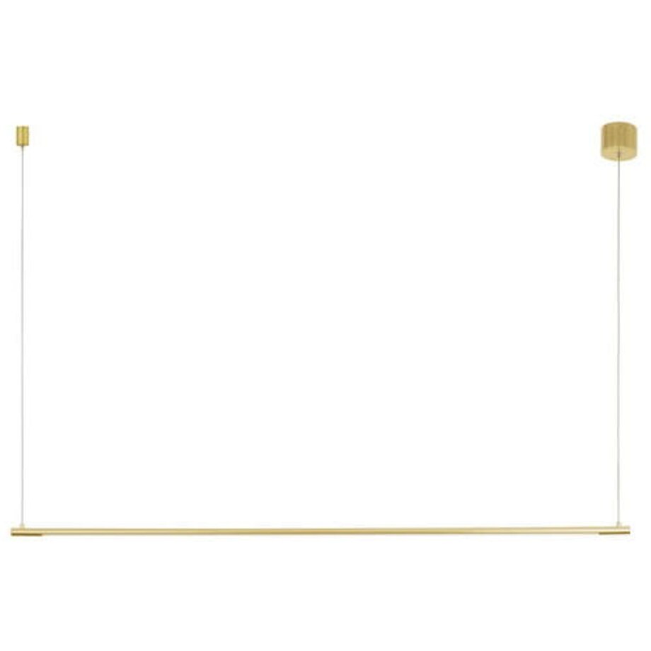 Wisząca LAMPA listwa BUGA LE41356 minimalistyczna OPRAWA zwis LED 20W 3000K tuba złota, Luces Exclusivas