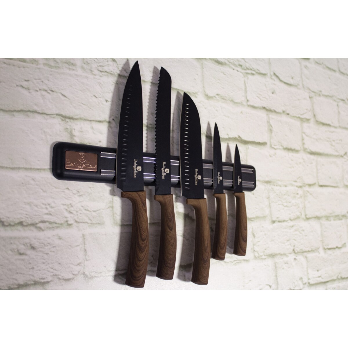 Zestaw noży z listwą magnetyczną 6 elementów BERLINGER HAUS Forest Line