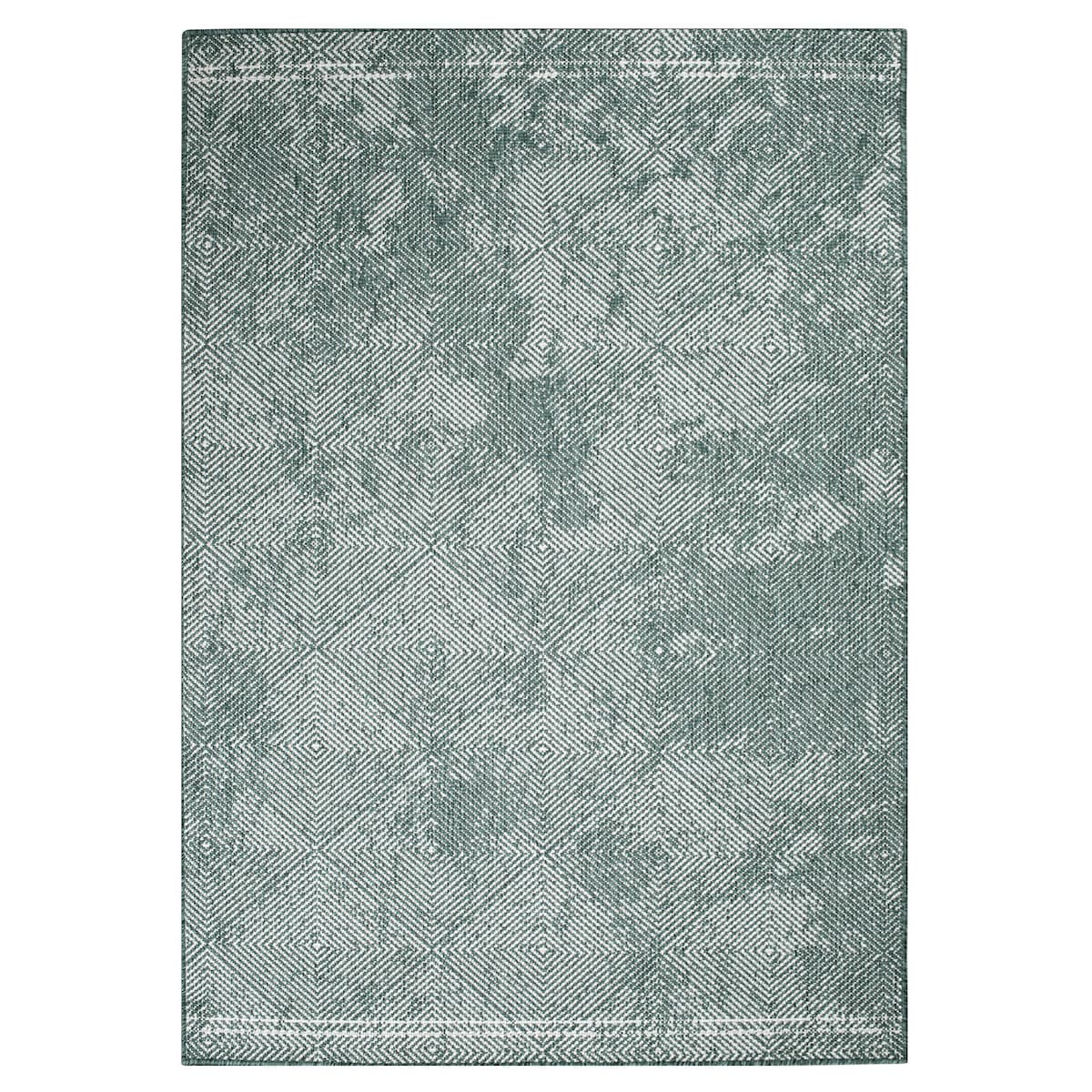 Funkcjonalny dywan na zewnątrz i do wnętrz, dwustronny DUO 58450 Zielony 80x150