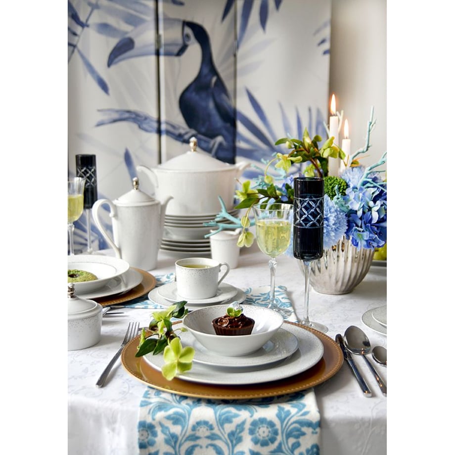 Zestaw talerzy dla 6 osób 18 el. Jenny Pearls G856