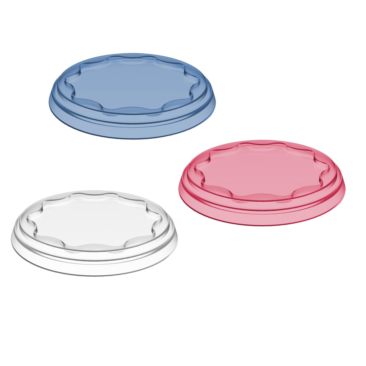 Pokrywka na jogurty FRESH, wielorazowa, 3 sztuki x Ø 10,2 cm, KOZIOL