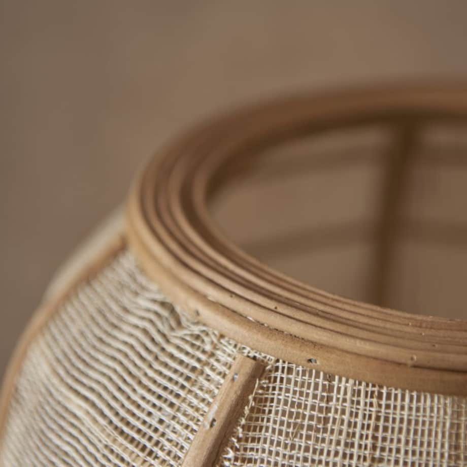 Lampa stojąca na trójnogu Tanah 93136/76 Brilliant boho beż czarna