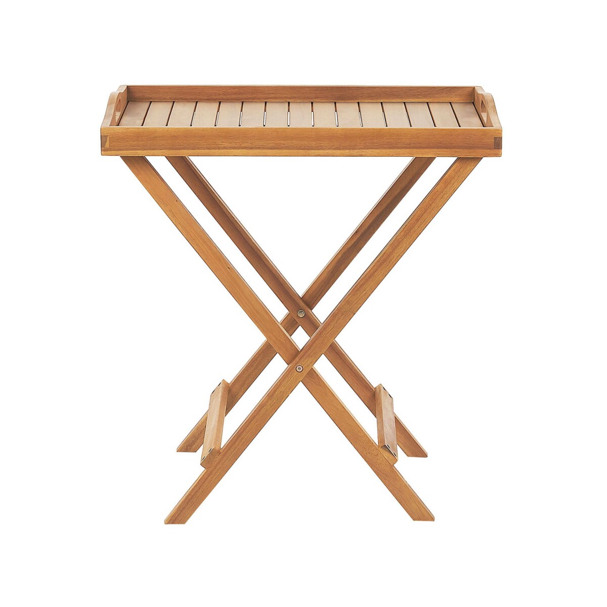 Zestaw mebli balkonowych Składane JAVA Drewno Jasnobrązowy