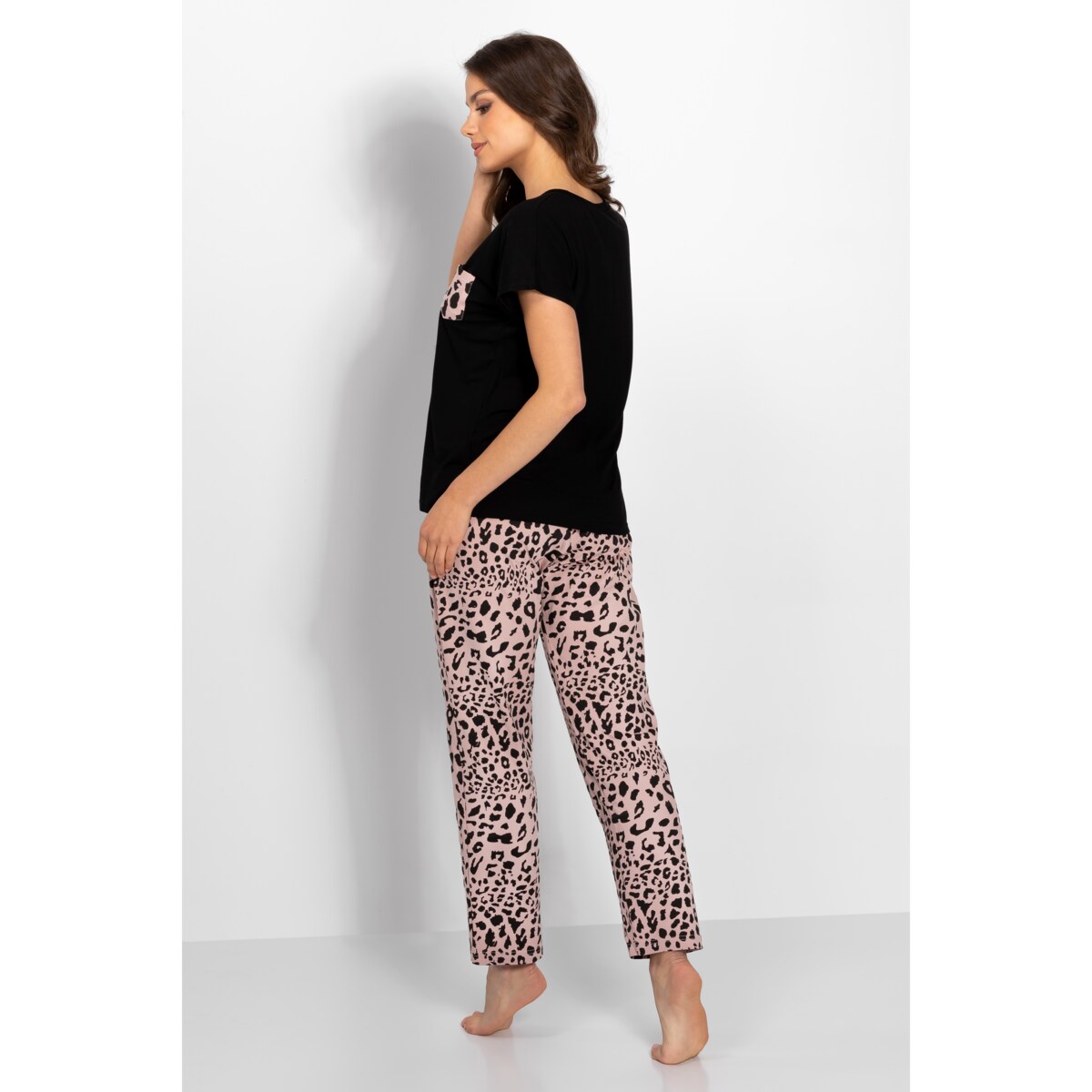 Piżama Cathy Black-Pink, S