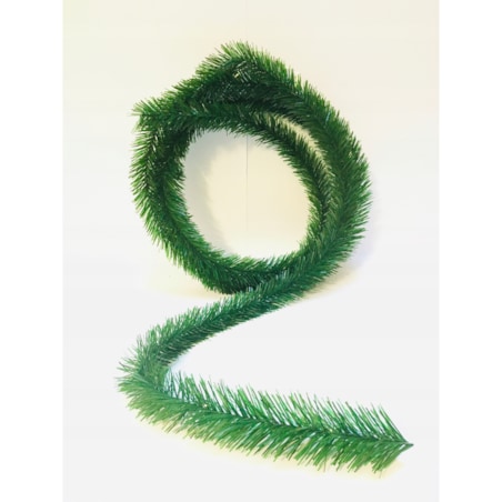 GIRLANDA 4,5m Z BŁYSZCZĄCEJ FOLII połyskuje zielona na dekoracje dom stroik