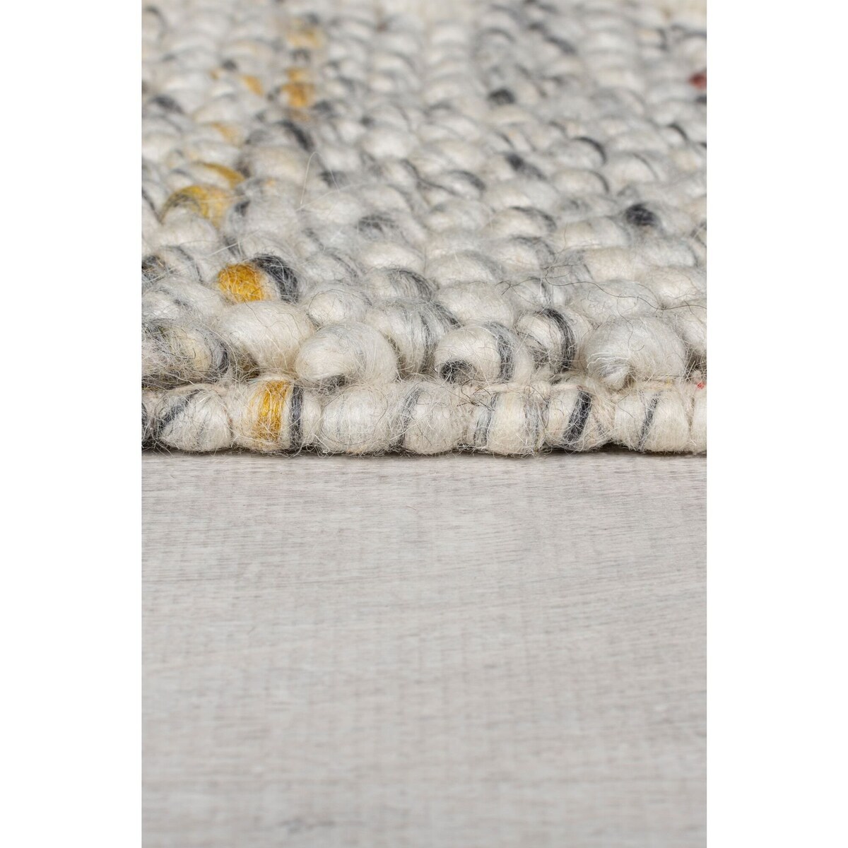 Dywan Wełniany Ramka Minerals Border Czarny/Kremowy 80x150