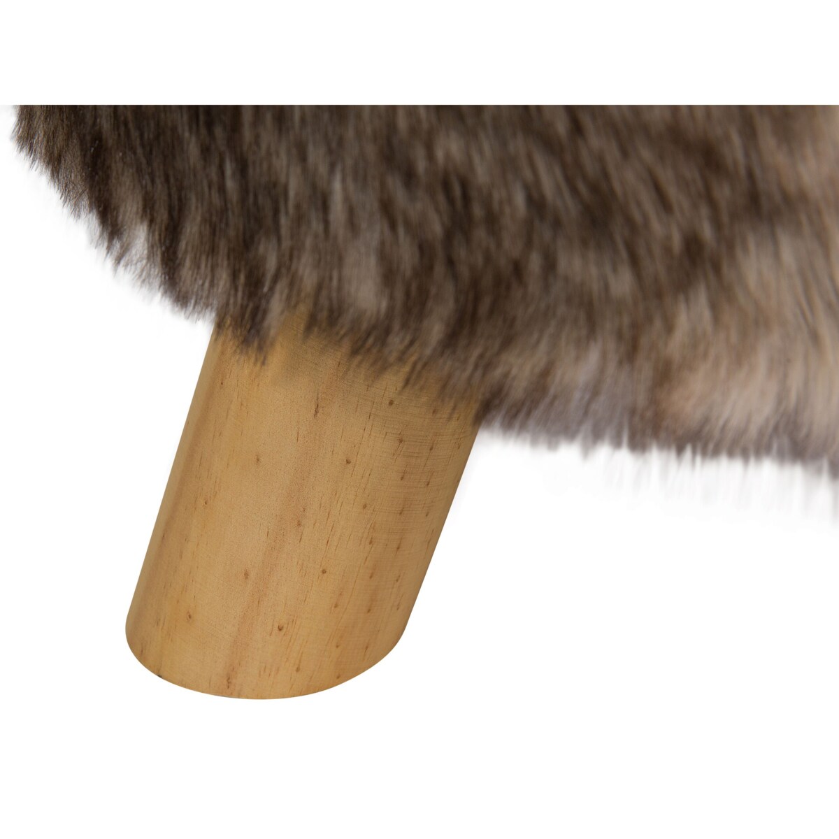 Stołek brązowo-beżowy TOPEKA