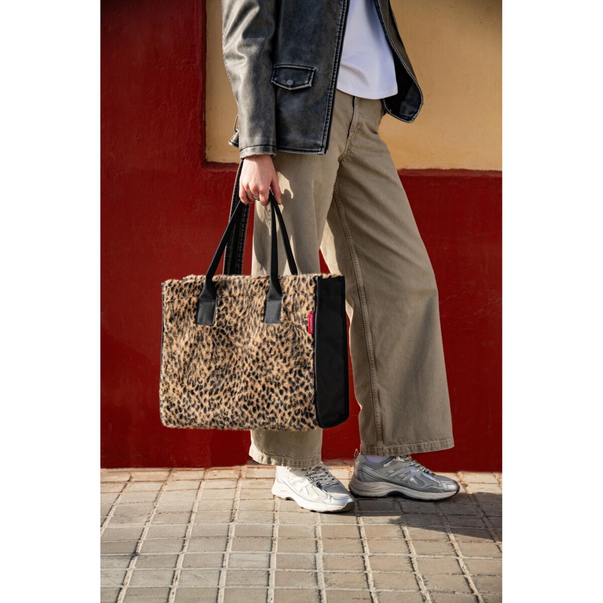 Torba DAILY SHOPPER, leo fake fur