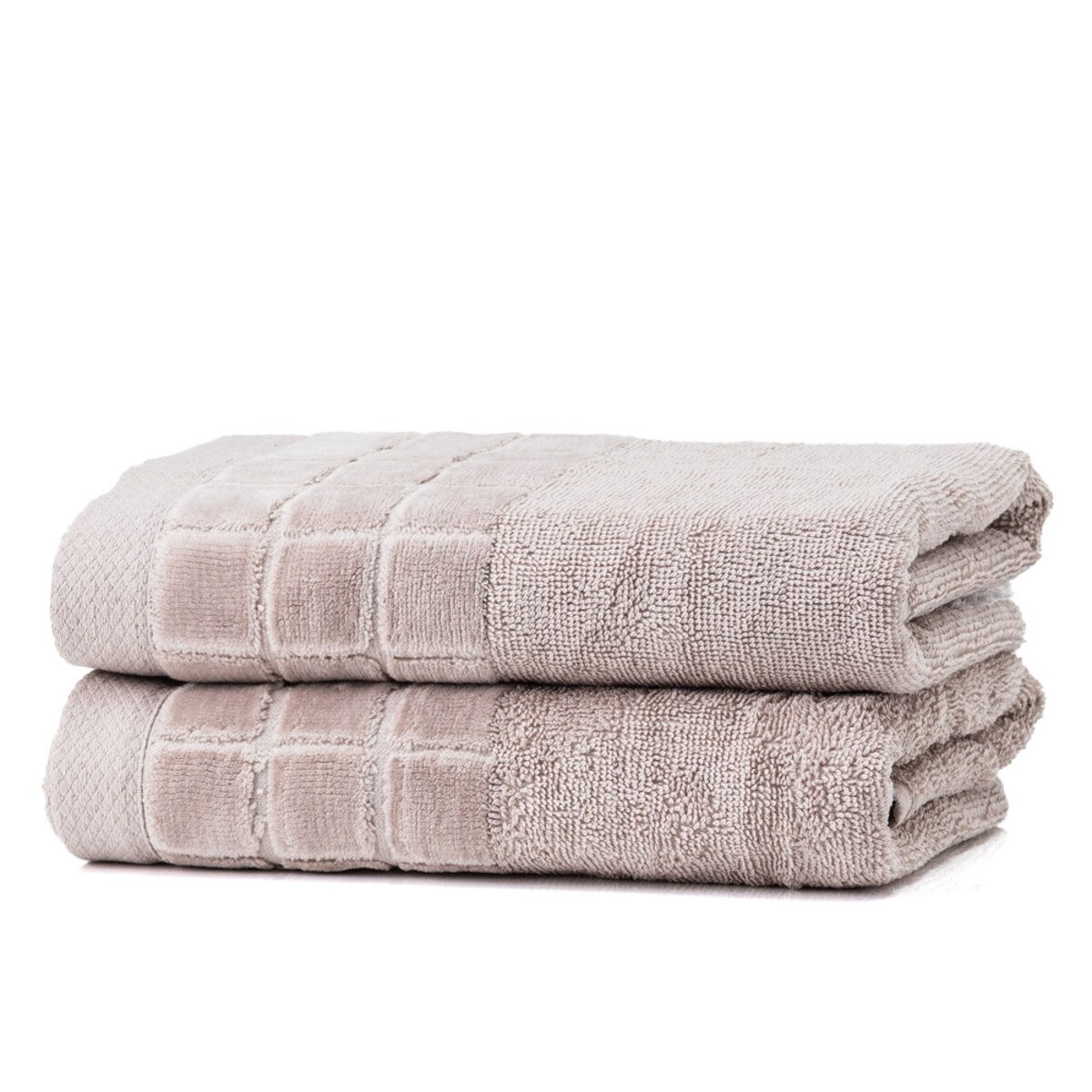 Luksusowy ręcznik MISTY GREY 50x100 cm z bawełny czesanej premium