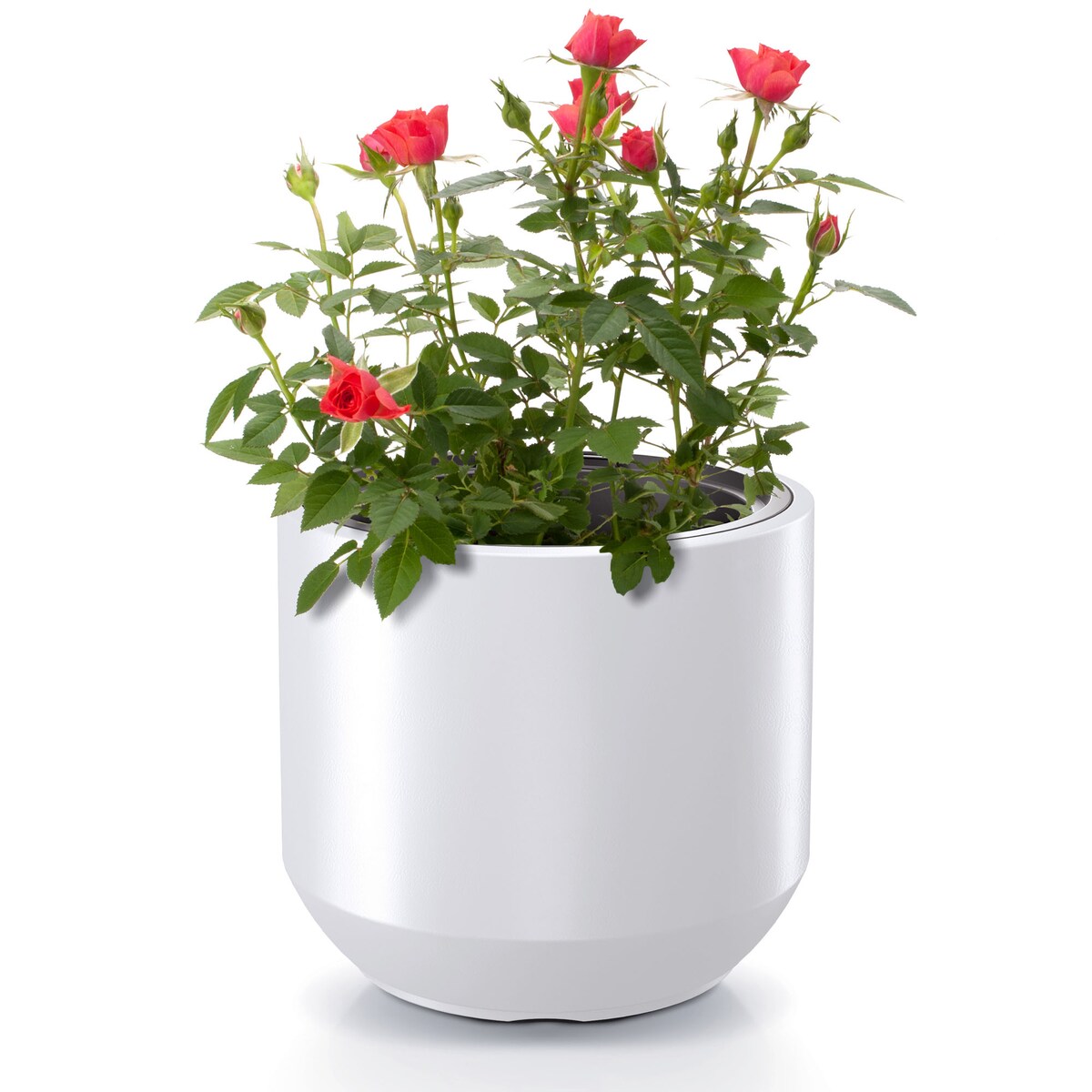 Doniczka Donica Ogrodowa 46,9 Cm Okrągła Na Taras Do Ogrodu Domu Biała