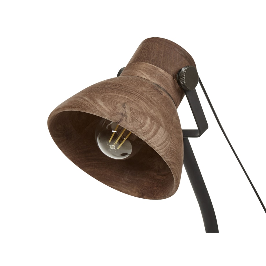 Lampa biurkowa KOLAR Drewno mango Ciemnobrązowy