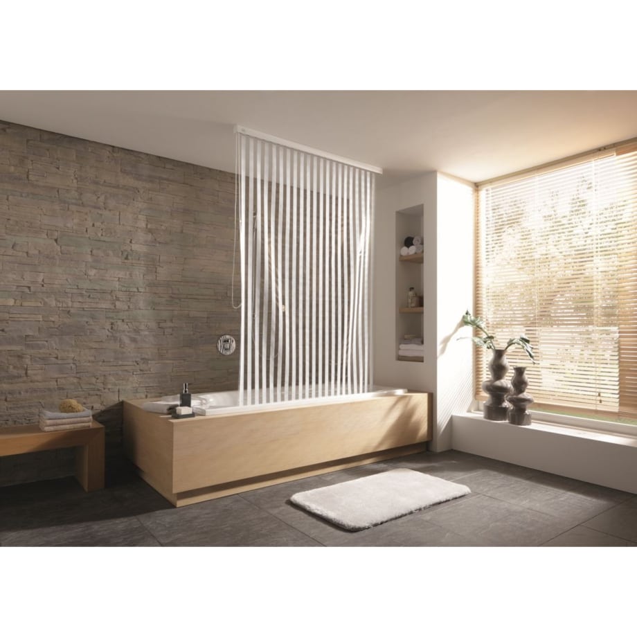 Kleine Wolke Zwijana roleta łazienkowa biała 128x240 cm