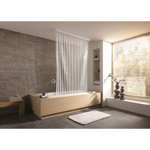 Kleine Wolke Zwijana roleta łazienkowa biała 128x240 cm