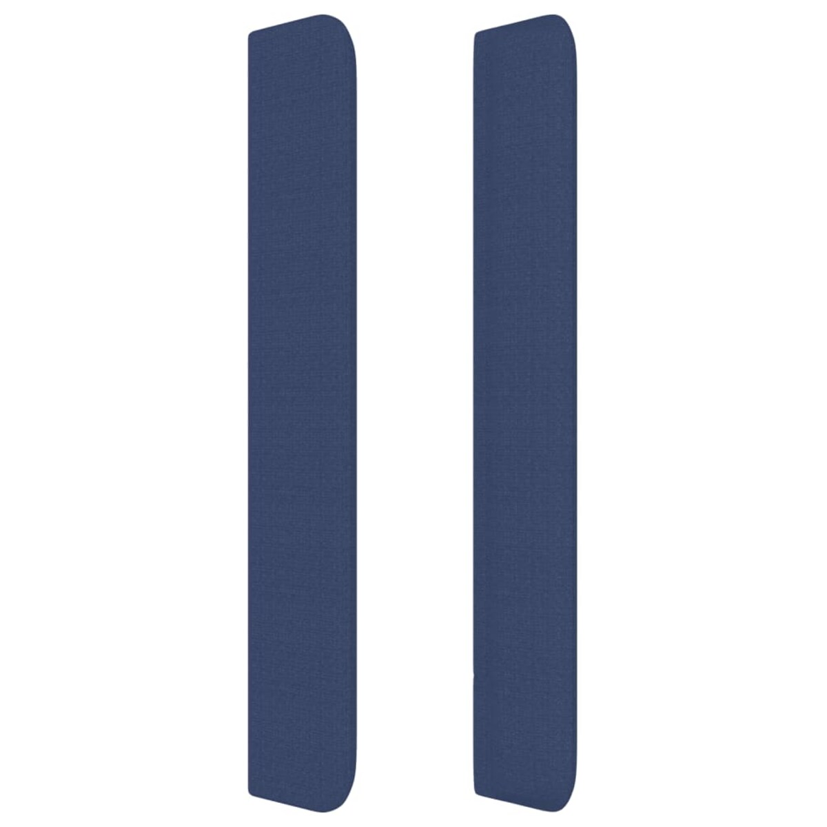 vidaXL Zagłówek uszak, niebieski, 163x16x118/128 cm, tkanina