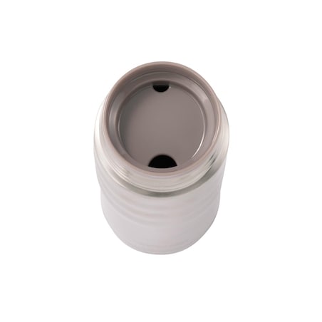 Kubek termiczny metaliczny biały Twist Top, 500 ml, Kyocera