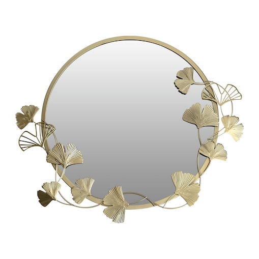 Okrągłe lustro ścienne z ozdobną ramą SOL, Ø 50 cm