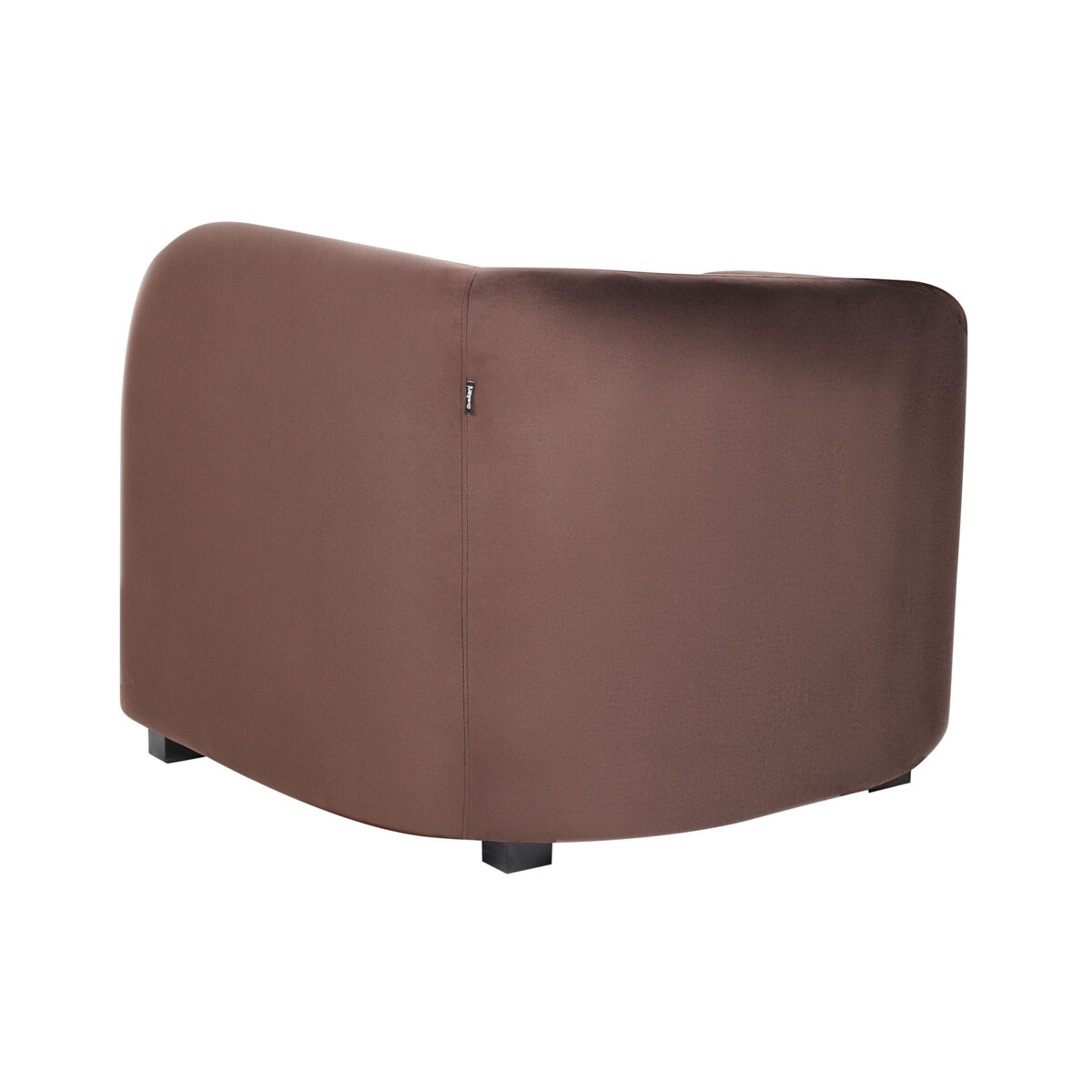 Zestaw 2 foteli VELTADA Welur Ciemnobrązowy