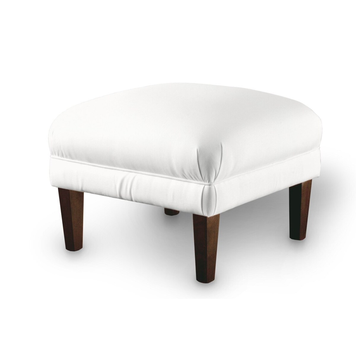 Podnóżek do fotela, biały z połyskiem , 56 x 56 x 40 cm, Damasco