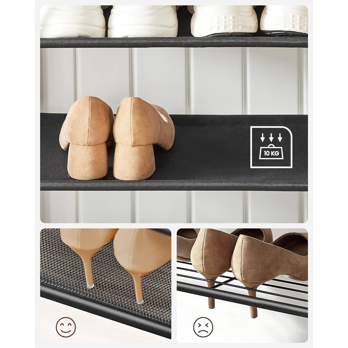 Wieszak Stojak Na Ubrania 64X32,2X180 Cm Rustykalny Brąz (Vintage), Czarny