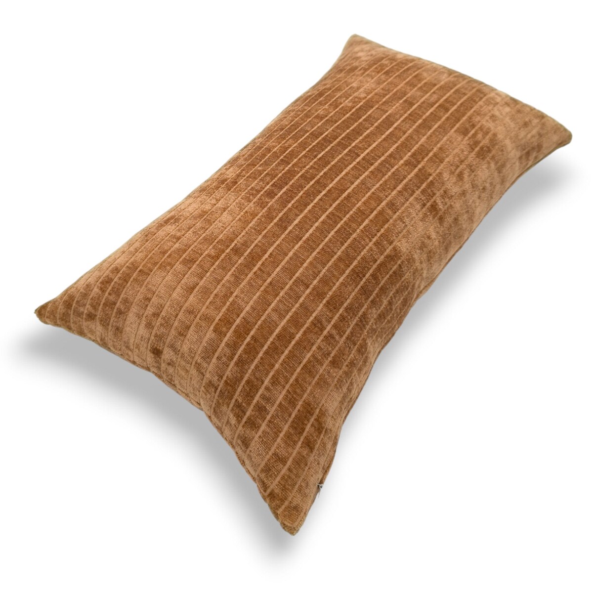 Ruda poduszka dekoracyjna w prążki 30x50 Lines