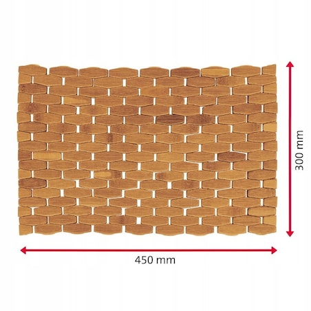 Bambusowa Podkładka mata Ochronna pod Talerz Naczynia Trapez 45 x 29 cm