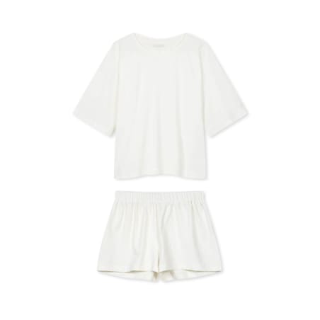 Piżama krótka day&night kremowa XS/S