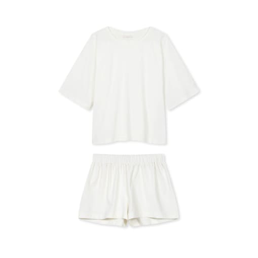 Piżama krótka day&night kremowa XS/S