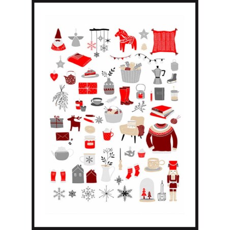 Poster Story, Plakat, Obraz - Świąteczne Akcenty, wymiary 42 x 60 cm