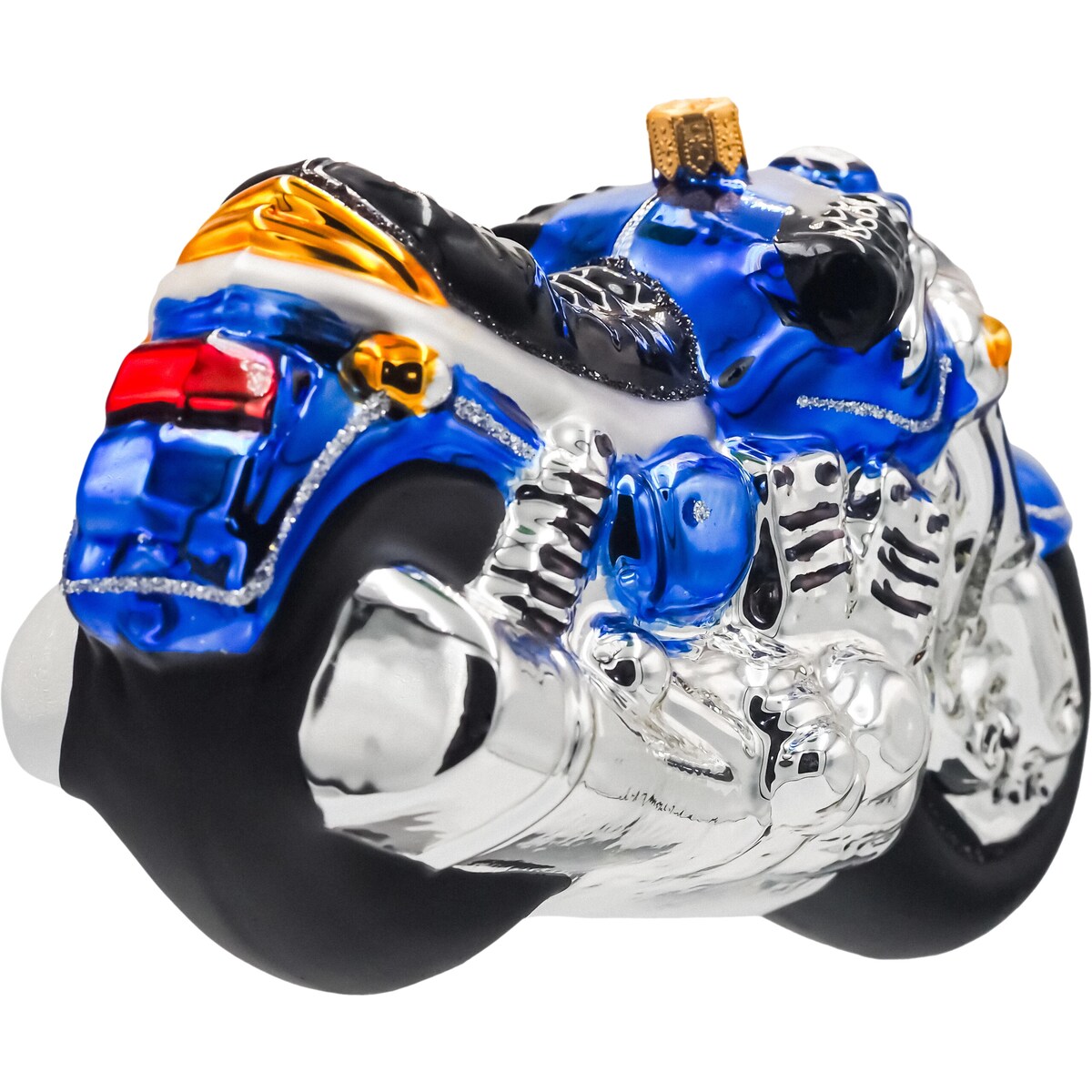 Bombka choinkowa: Motocykl: niebieski
