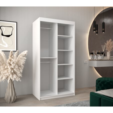 Szafa przesuwna Garderoba PROMO T2 100 biały/artisan