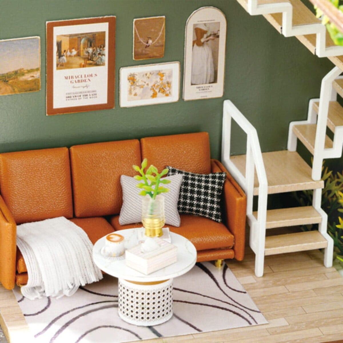 Miniaturowy domek - Zielone wzgórze Ani