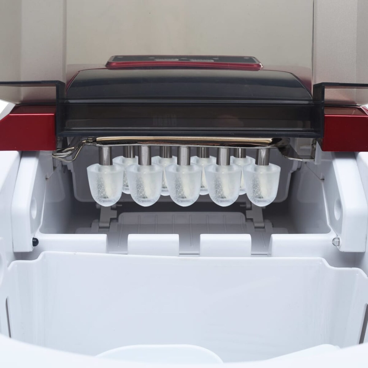 vidaXL Kostkarka do lodu, czerwona, 2,4 L, 15 kg/24 h