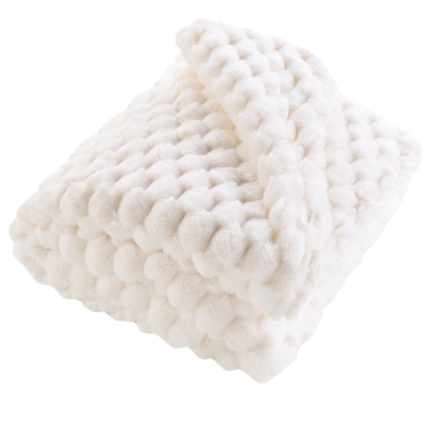 Pikowany koc z pluszowego materiału, FROSTY