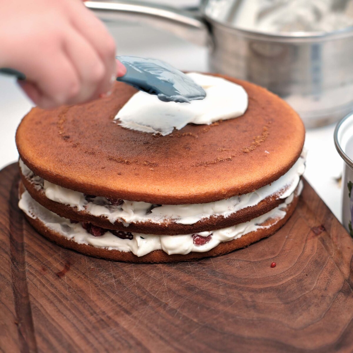 Przybory Kuchenne Silikonowe Szpatułka Łopatka Zestaw Niebieski