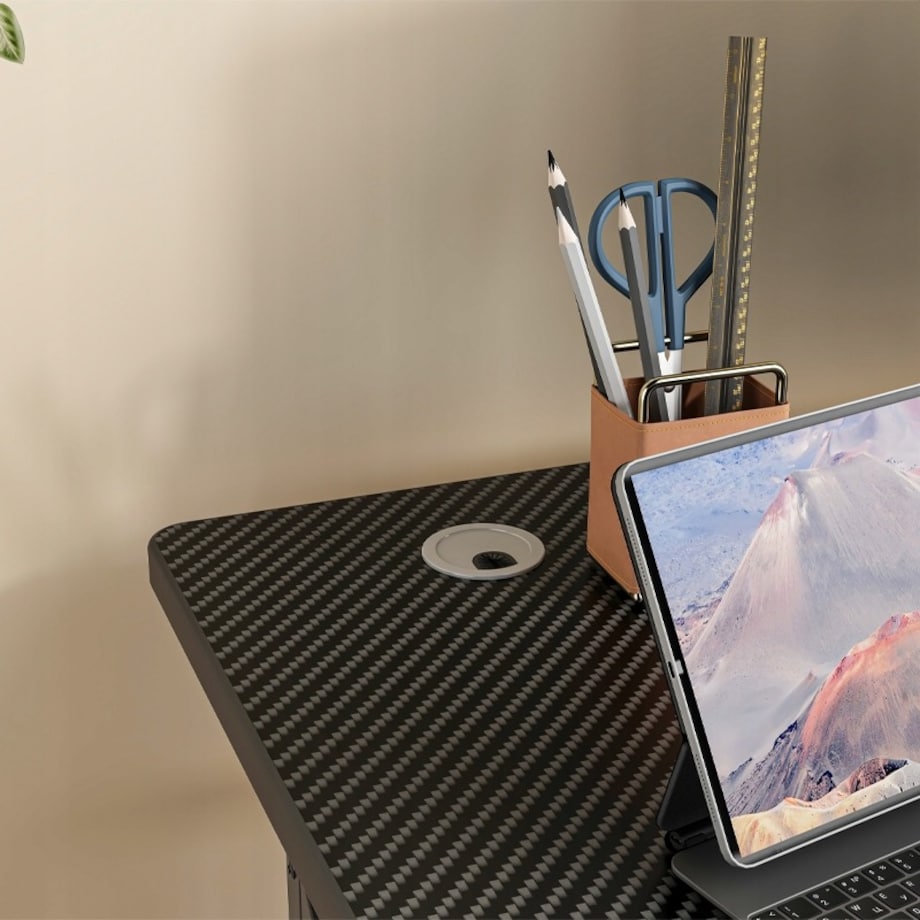 Biurko gamingowe stół dla gracza nowoczesne komputerowe czarne loft 120 cm