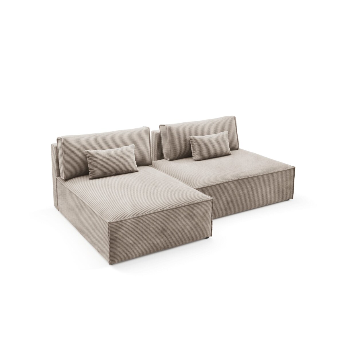 Narożnik modułowy LUCCA z funkcją spania sztruks POSO 02