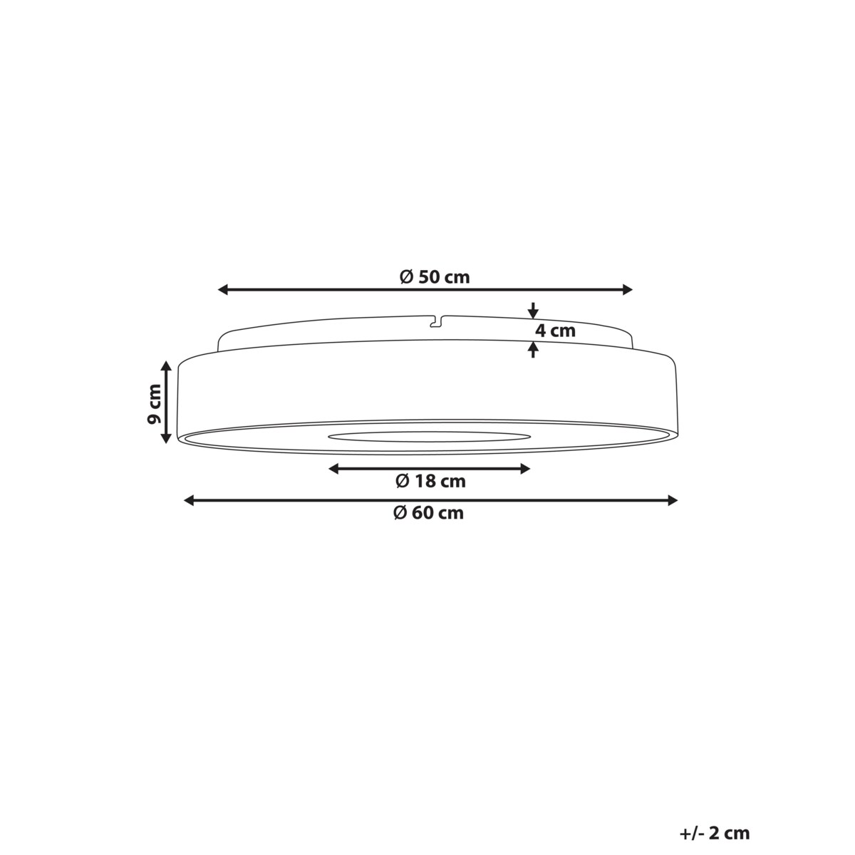 Lampa sufitowa LED ze ściemniaczem metalowa jasne drewno BRAGOTO