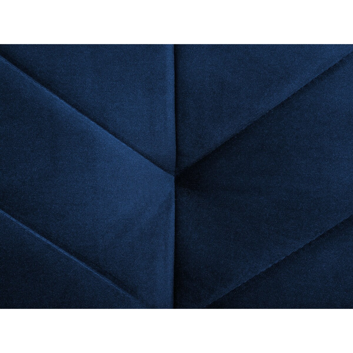 Sofa rozkładana welurowa niebieska SENJA