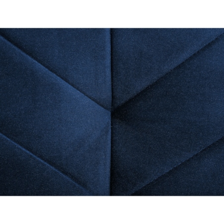 Sofa rozkładana welurowa niebieska SENJA