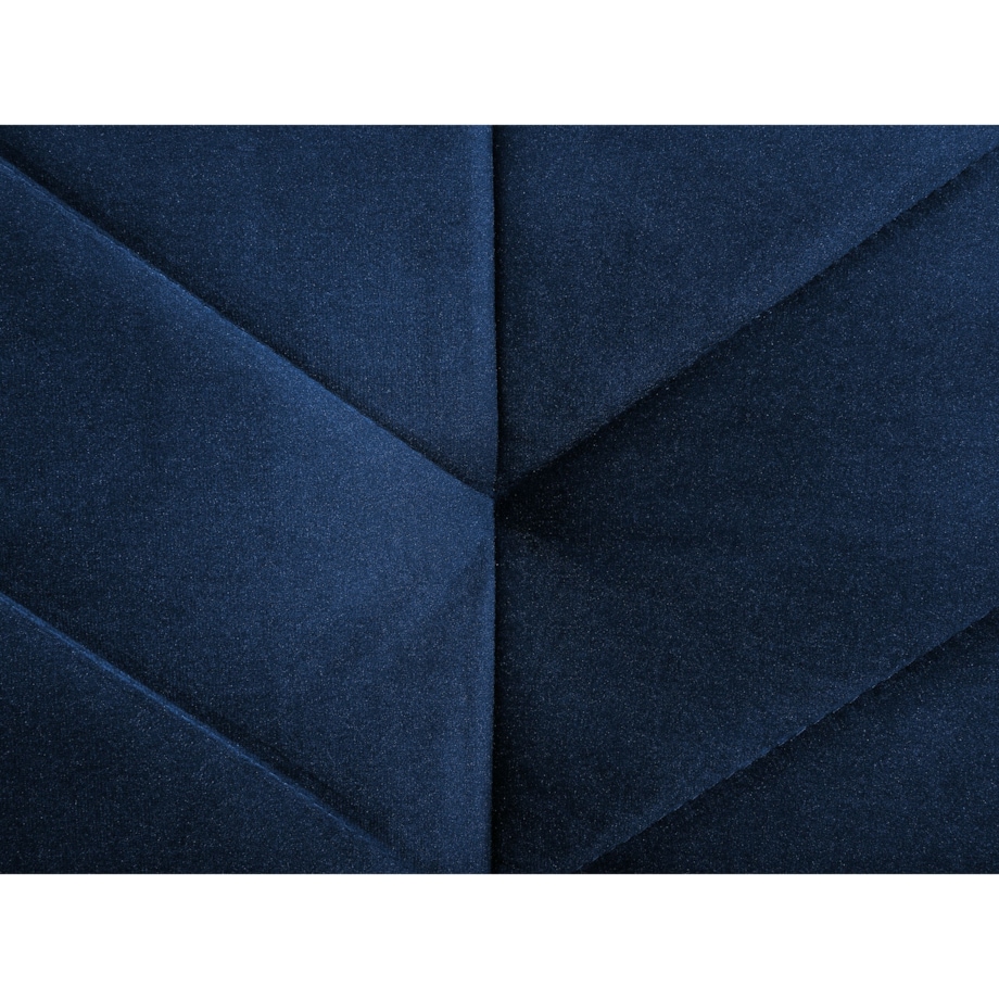 Sofa rozkładana welurowa niebieska SENJA